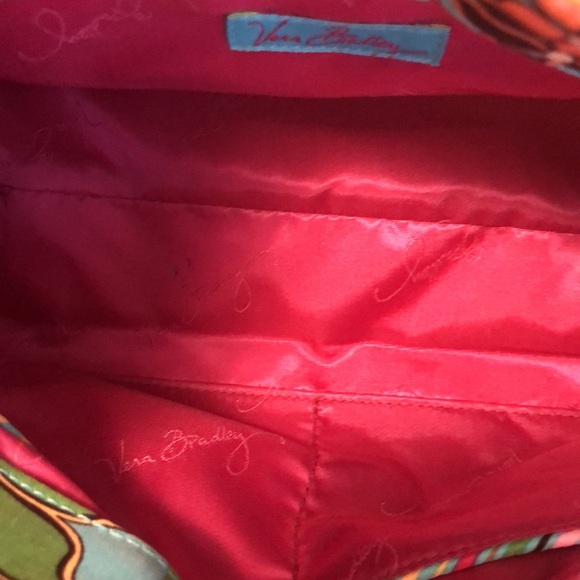 Vera Bradley Floral Shoulder Bag With Ruffle Multi Color 24x7.5x5”- 9”drop - Picture 10 of 11